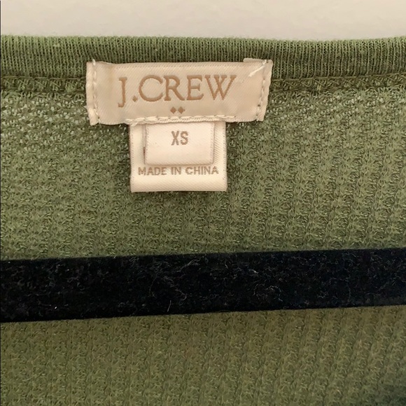 J Crew Olive Green Blouse - Picture 2 of 4